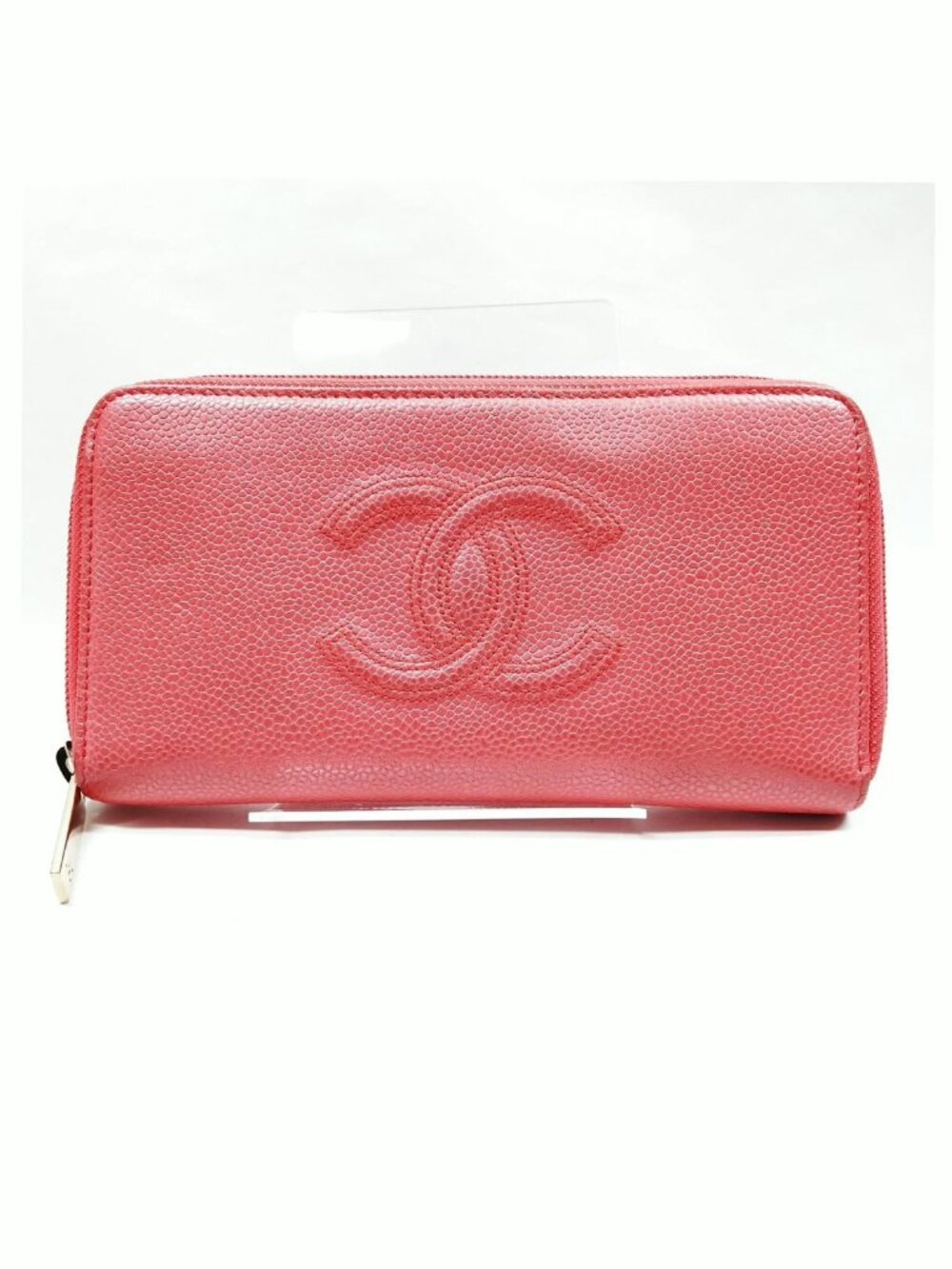 Authentic Chanel CC Zip Around Wallet Caviar Leather Long Wallet Luxury Designer - Picture 2 of 9